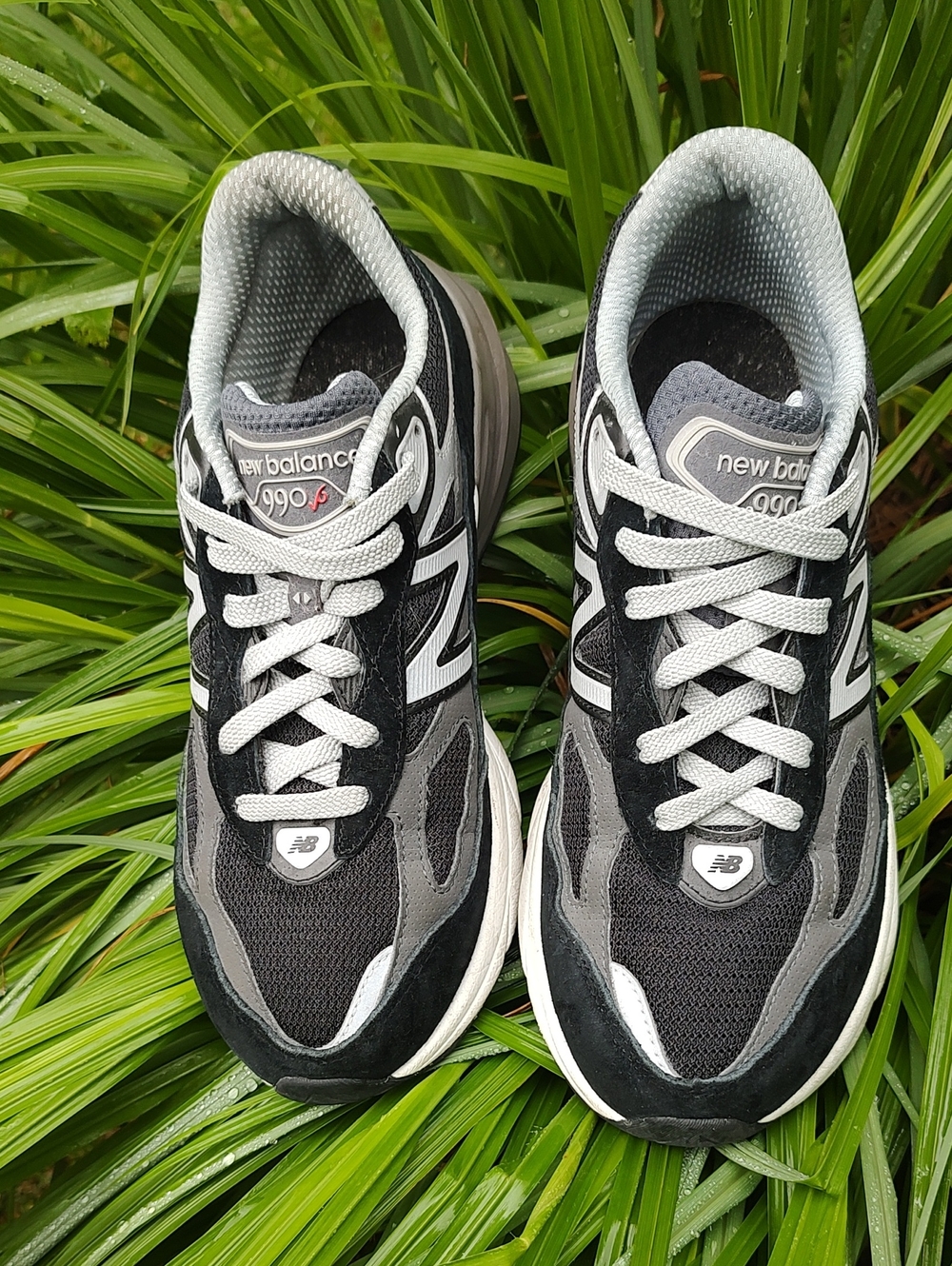 New Balance 990v5 Men's Running Shoes - Black/Grey Size 7